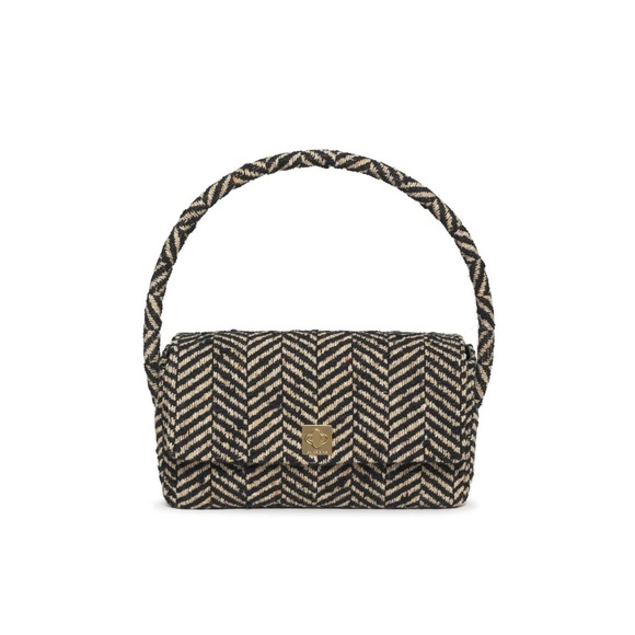 ANINE BING Nico striped shoulder bag NWT - Picture 2 of 4